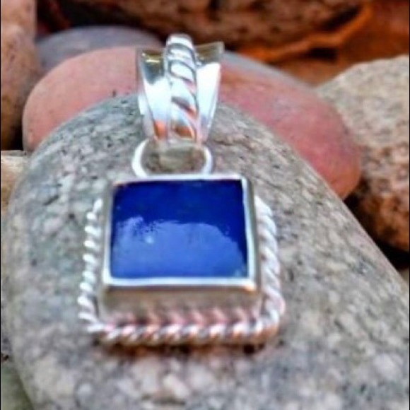 Artisan Jewelry Set - Pure 950 Silver/Lapis Lazuli - Picture 5 of 8